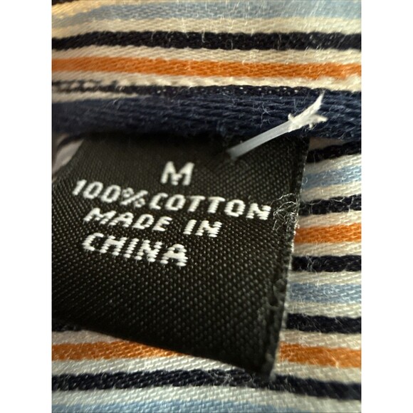Saks 5th Ave Mens Dress Shirt Size Medium, Black Label, Stripe Button-Up $200 - Picture 5 of 5